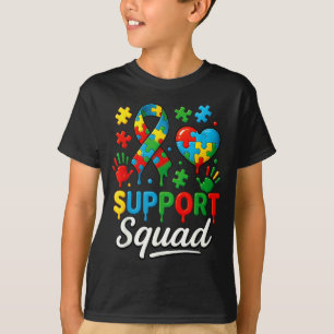 Autism Awareness Autism Support Squad Family Ice T-Shirt