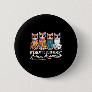 Autism awareness autistic  6 cm round badge