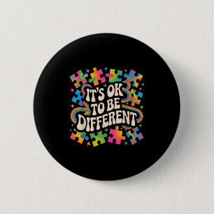 Autism awareness autistic  6 cm round badge