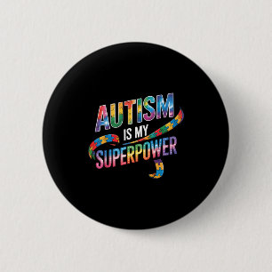 Autism awareness autistic 6 cm round badge
