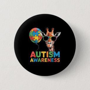 Autism awareness autistic 6 cm round badge