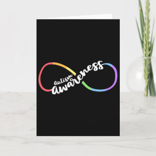Autism Awareness Autistic Acceptance Rainbow Infin Card