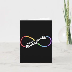 Autism Awareness Autistic Acceptance Rainbow Infin Card