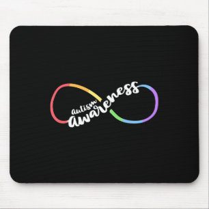 Autism Awareness Autistic Acceptance Rainbow Infin Mouse Mat
