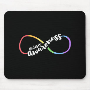 Autism Awareness Autistic Acceptance Rainbow Infin Mouse Mat