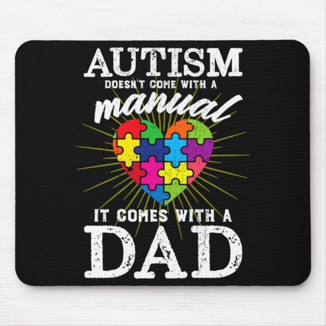 Autism Awareness Autistic Autism Different Autisti Mouse Mat (Front)