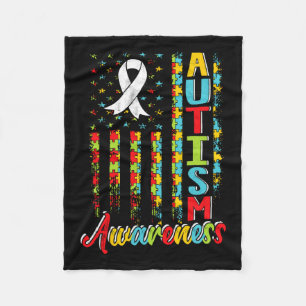 Autism Awareness Autistic Autists Support Autist A Fleece Blanket