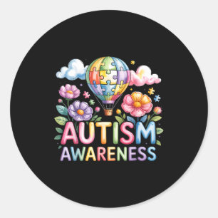 Autism awareness autistic classic round sticker