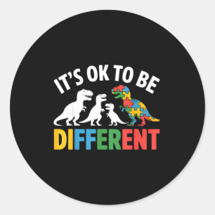 Autism awareness autistic  classic round sticker