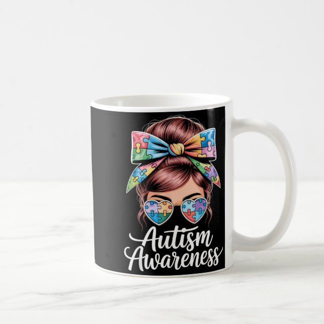 Autism awareness autistic  coffee mug (Right)