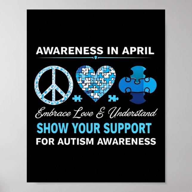 Autism Awareness Autistic Individuals Autism Advoc Poster (Front)