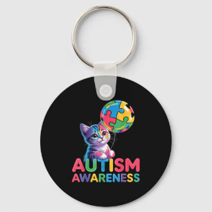 Autism awareness autistic key ring