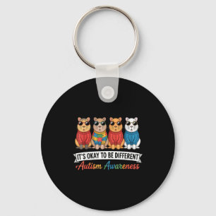 Autism awareness autistic key ring