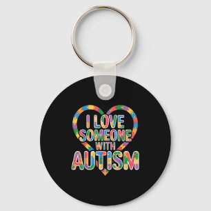 Autism awareness autistic key ring