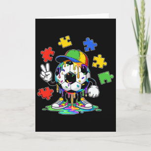 Autism Awareness Autistic Kids Boys Ice Cream Drip Card