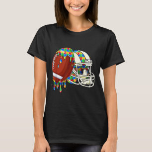 Autism awareness autistic kids boys puzzles drip T-Shirt