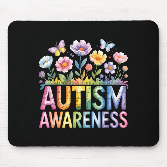 Autism awareness autistic  mouse mat (Front)