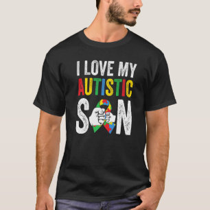 Autism Awareness Autistic Pride Day I Love My Auti T-Shirt