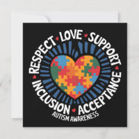 Autism Awareness Autistic Respect Love Support
