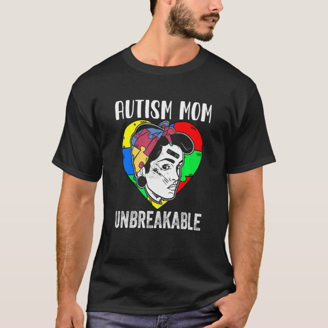 Autism Awareness  Autistic Support Mum Who Never G T-Shirt (Front)