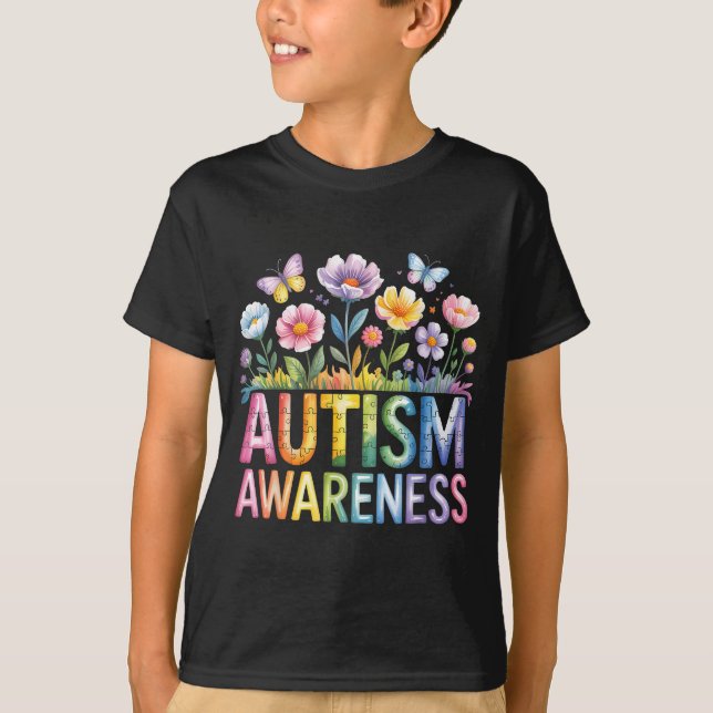 Autism awareness autistic  T-Shirt (Front)