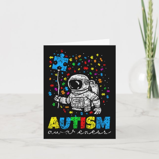Autism Awareness Autists Autistic Autist Support A Card (Front)