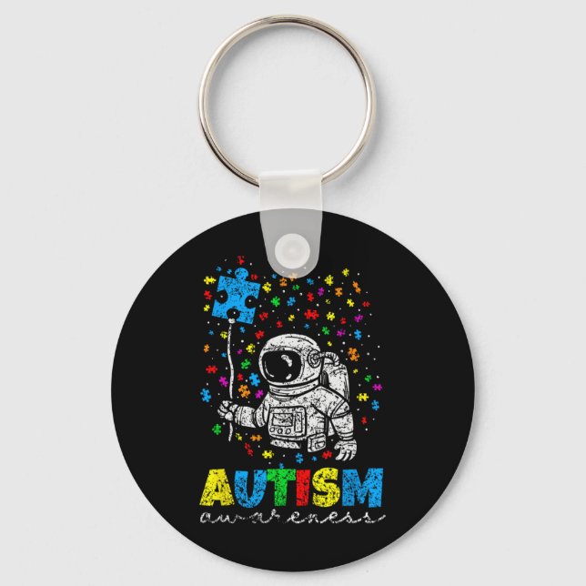 Autism Awareness Autists Autistic Autist Support A Key Ring (Front)