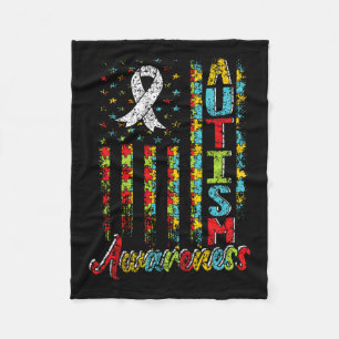 Autism Awareness Autists Support Autist Autistic A Fleece Blanket