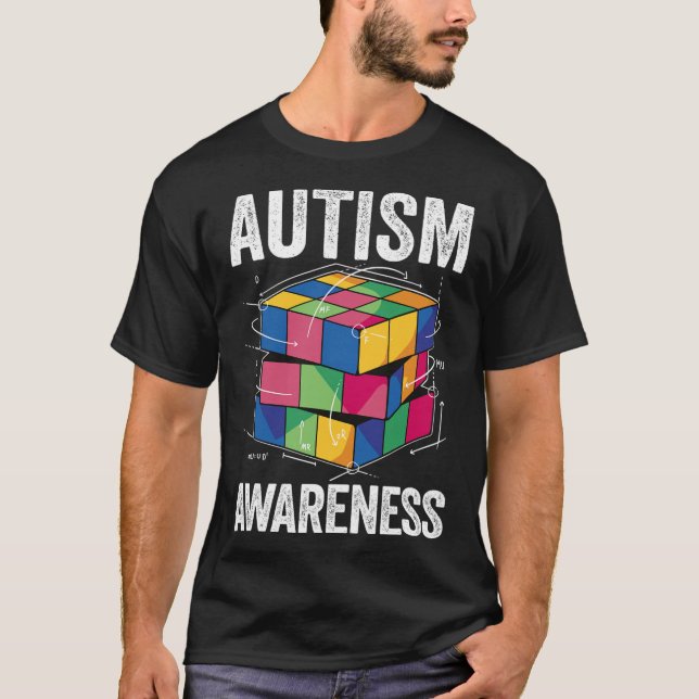 Autism Awareness Autists Support Autist Autistic A T-Shirt (Front)