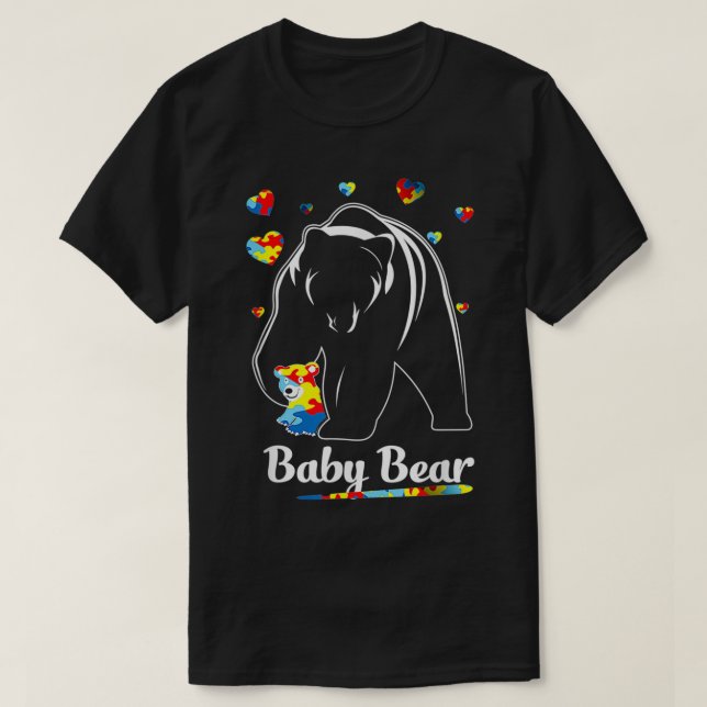 Autism Awareness Baby Bear Cute Autism Kids gift  T-Shirt (Design Front)
