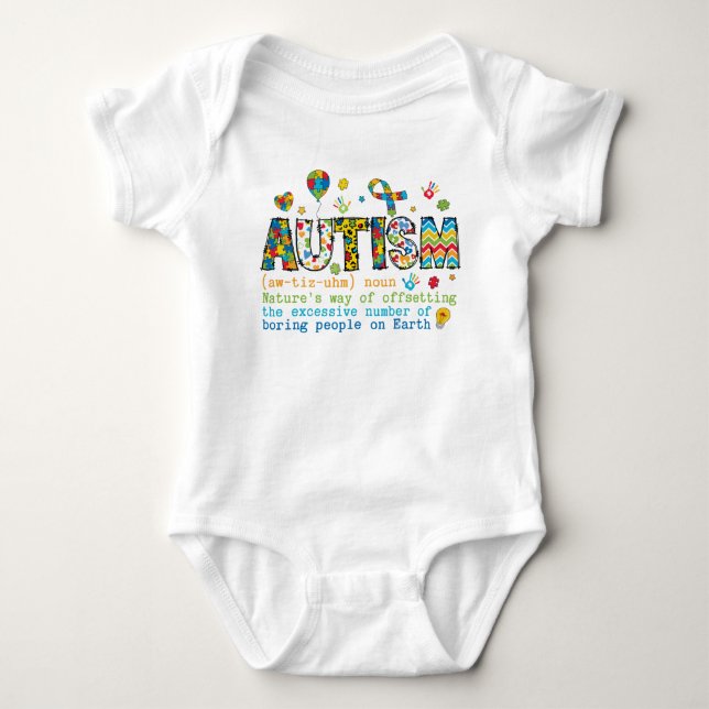 Autism Awareness  Baby Bodysuit (Front)