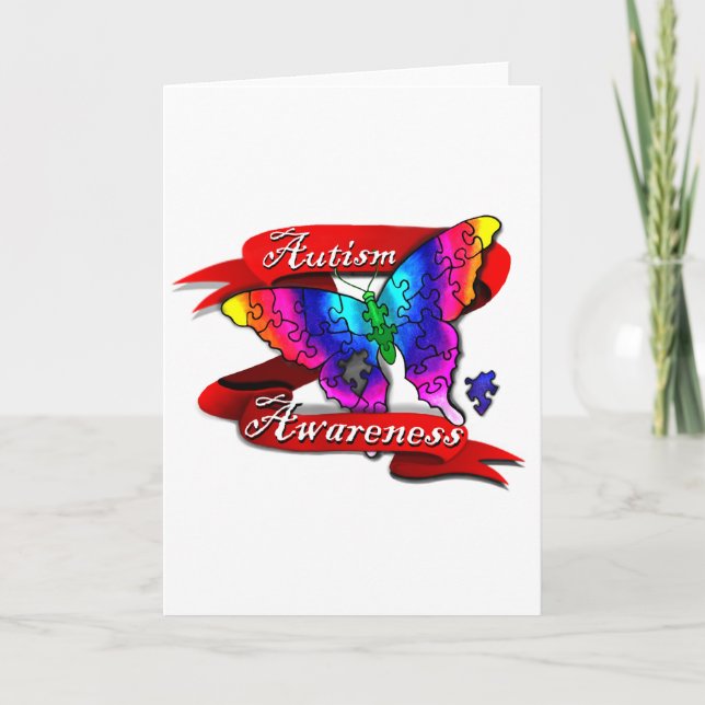Autism Awareness Banner Card (Front)