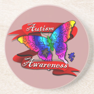 Autism Awareness Banner Coaster