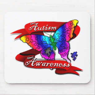 Autism Awareness Banner Mouse Mat