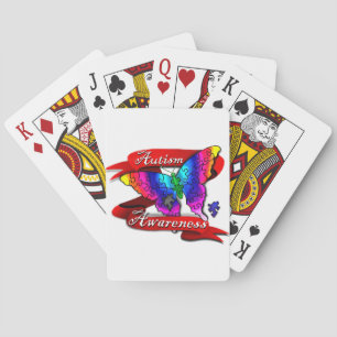 Autism Awareness Banner Playing Cards