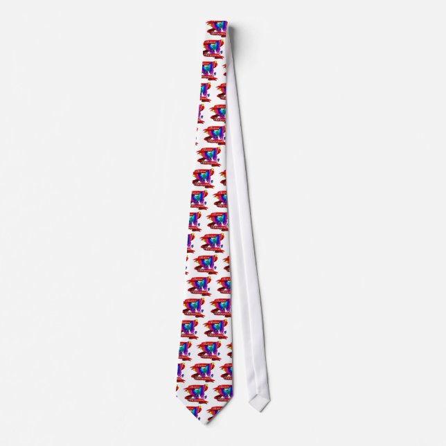 Autism Awareness Banner Tie (Front)
