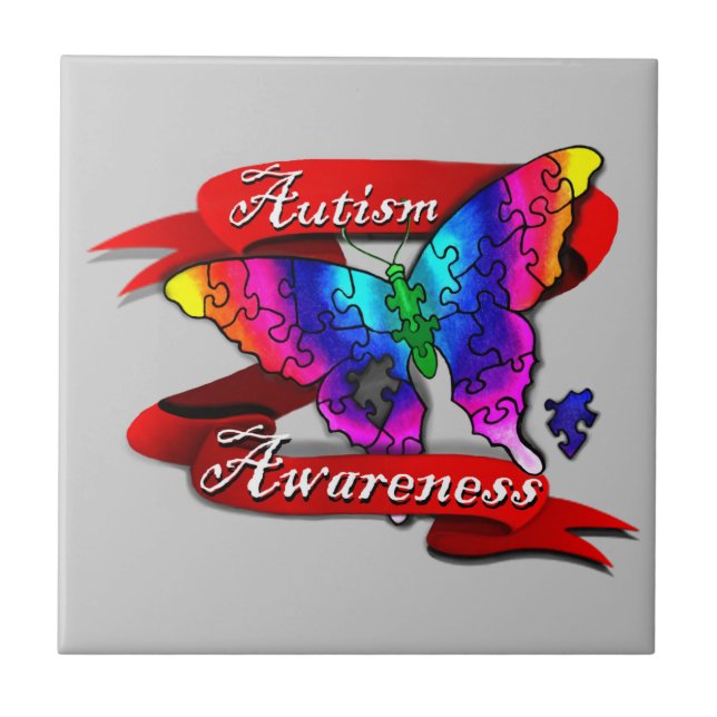 Autism Awareness Banner Tile (Front)