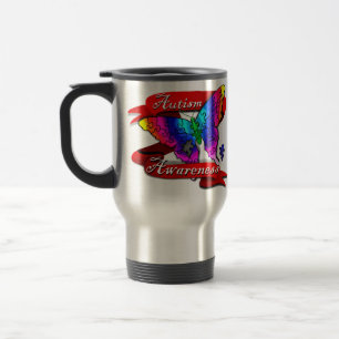 Autism Awareness Banner Travel Mug