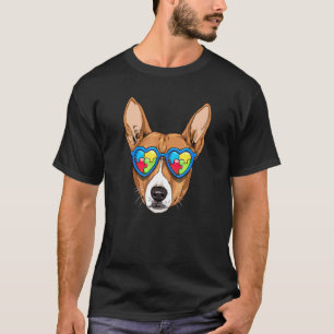 Autism Awareness Basenji Dog Puzzle Boys Kids Gift T-Shirt
