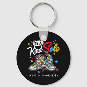 Autism Awareness Be A Kind Sole Puzzle Shoes Be Ki Key Ring