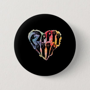 Autism Awareness Be Kind ASL Heart Anti Bullying 6 Cm Round Badge