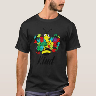 Autism Awareness Be Kind Bee Aspergers Puzzle Piec T-Shirt
