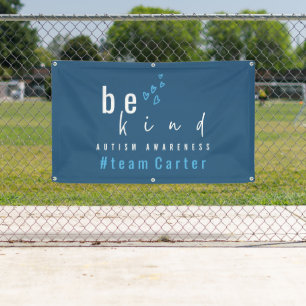 autism awareness be kind blue #team name custom  banner