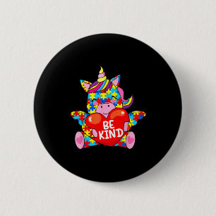 Autism Awareness Be Kind Girl 6 Cm Round Badge