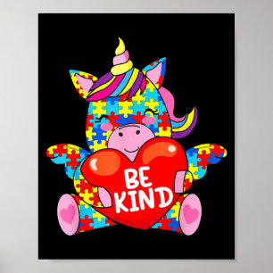 Autism Awareness Be Kind Girl Poster