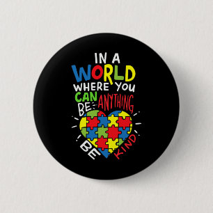 Autism Awareness Be Kind Kindnes  6 Cm Round Badge