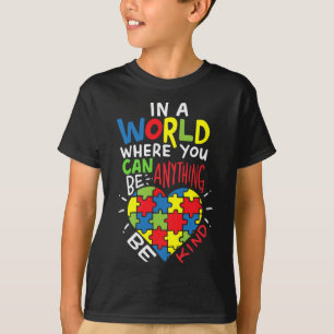 Autism Awareness Be Kind Kindnes T-Shirt