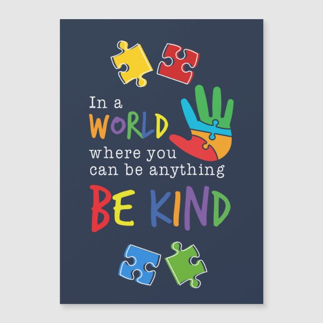 Autism Awareness Be Kind Puzzles  (Front)