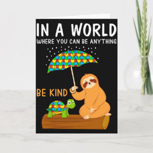 Autism Awareness Be Kind Special Education Teacher Card