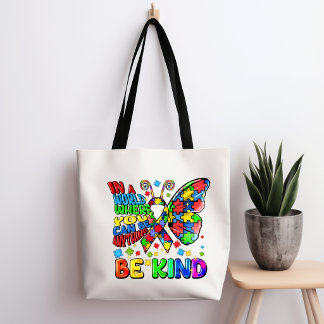 Autism Awareness Be Kind Tote Bag